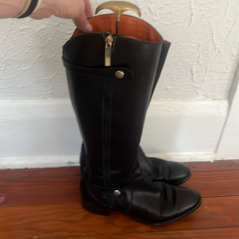 Fratelli Rossetti Women's Knee-High Black Leather Riding Boots Size 9.5